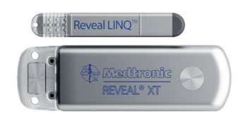 Imagen: El Reveal LINQ ICM y el Reveal XT (Fotografía cortesía de Medtronic).