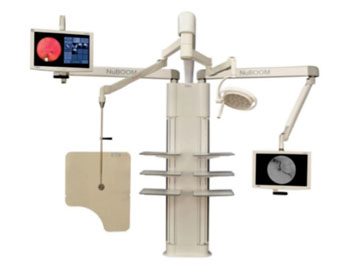 Imagen: Los soportes NuBOOM U Series M4u para salas de cirugía (Fotografía cortesía de CompView Médica).