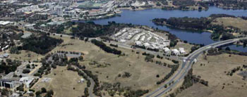 Imagen: Emplazamiento propuesto para el nuevo Hospital Público de la Universidad de Canberra