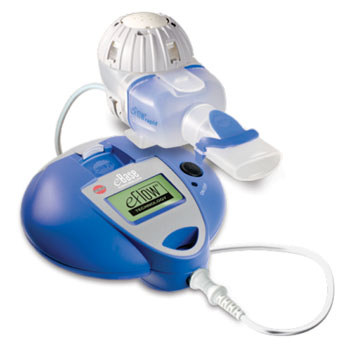 Imagen: El sistema nebulizador eRapid con eBase (Fotografía cortesía de Equipo Respiratorio PARI).