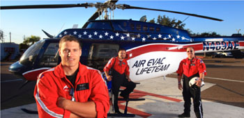 Imagen: Un helicóptero Air Evac Lifeteam Bell 206 Long Ranger (Fotografía cortesía de Air Evac Lifeteam).