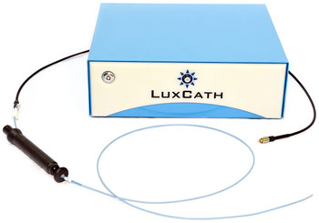 Imagen: El sistema óptico de caracterización del tejido LuxCath (Fotografía cortesía de LuxCath).
