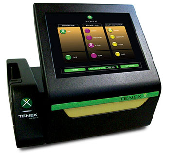 Imagen: La consola del sistema TX (Fotografía cortesía de Tenex Health).