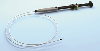 Imagen: El stent AXIOS y el sistema mejorado de aplicación del electrocauterio (Fotografía cortesía de Boston Scientific).