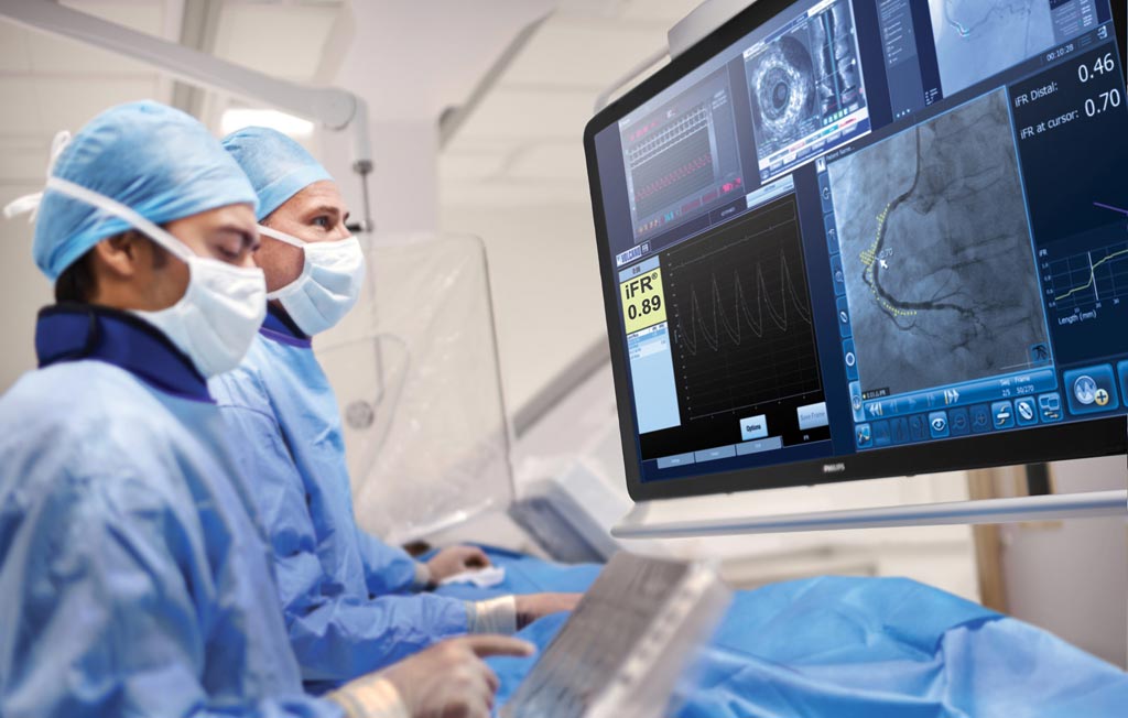 Imagen: Unos médicos usan la técnica innovadora de Relación Libre de onda (iFR) (Fotografía cortesía de Philips Healthcare). Imagen: Unos médicos usan la técnica innovadora de Relación Libre de onda (iFR) (Fotografía cortesía de Philips Healthcare).