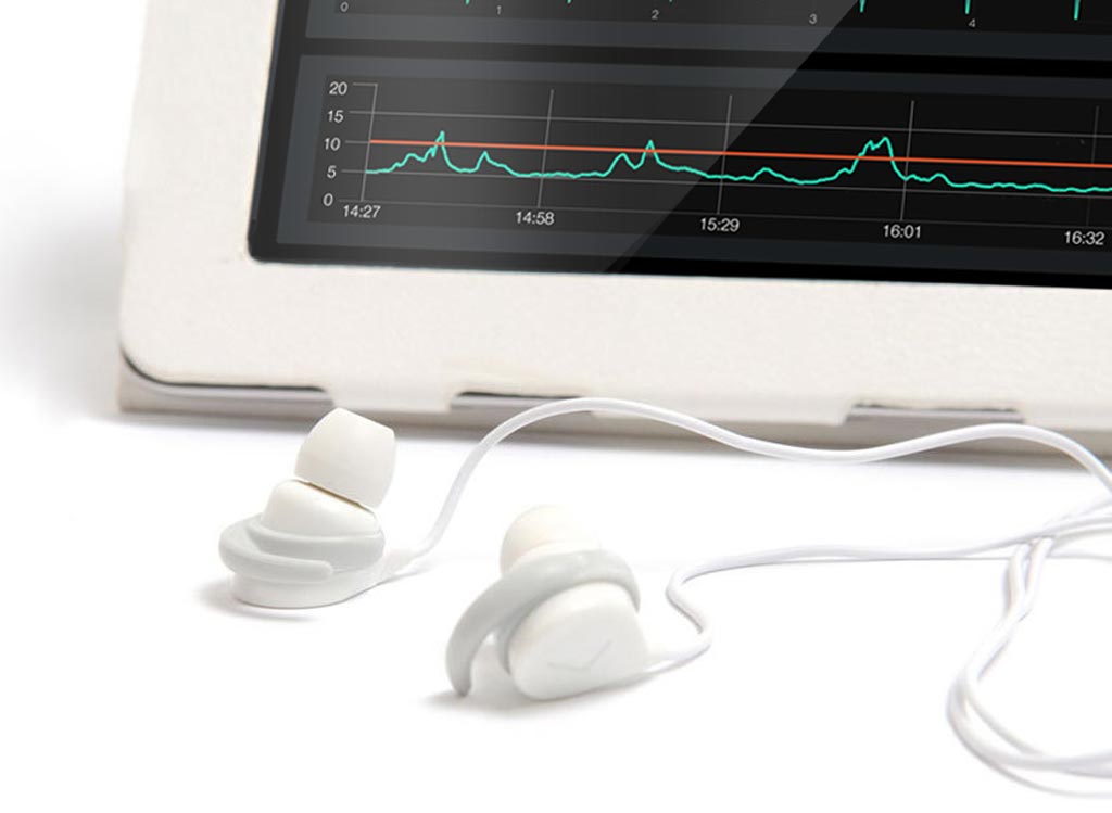 Imagen: Un nuevo estudio describe cómo se pueden usar las señales acústicas para monitorizar la presión intracraneal (Fotografía cortesía de HeadSense Medical).