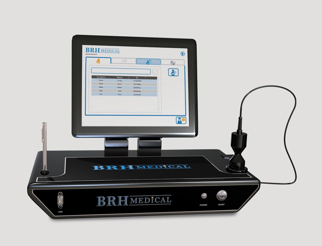Imagen: En el dispositivo BRH-A2, se combinan el ultrasonido terapéutico y la electroestimulación para curar heridas crónicas (Fotografía cortesía de BRH Medical).