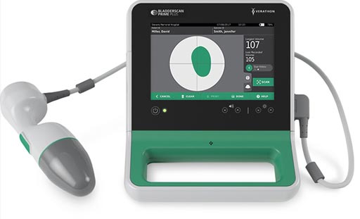 Imagen: El BladderScan Prime Plus usa IA para obtener una medición exacta (Fotografía cortesía de Verathon). Imagen: El BladderScan Prime Plus usa IA para obtener una medición exacta (Fotografía cortesía de Verathon).