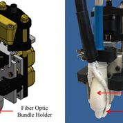 Imagen: Un soporte de sonda fotoacústica motorizada ayuda a mejorar la profundidad de penetración de luz y la SNR (Fotografía cortesía de la Fundación de Investigación Purdue). Imagen: Un soporte de sonda fotoacústica motorizada ayuda a mejorar la profundidad de penetración de luz y la SNR (Fotografía cortesía de la Fundación de Investigación Purdue).