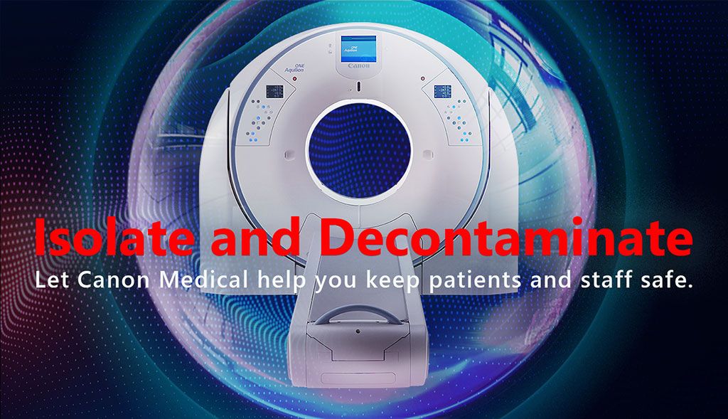Imagen: El sistema Aquilion Prime SP CT con descontaminación UV-C (Fotografía cortesía de Canon Medical Systems)
