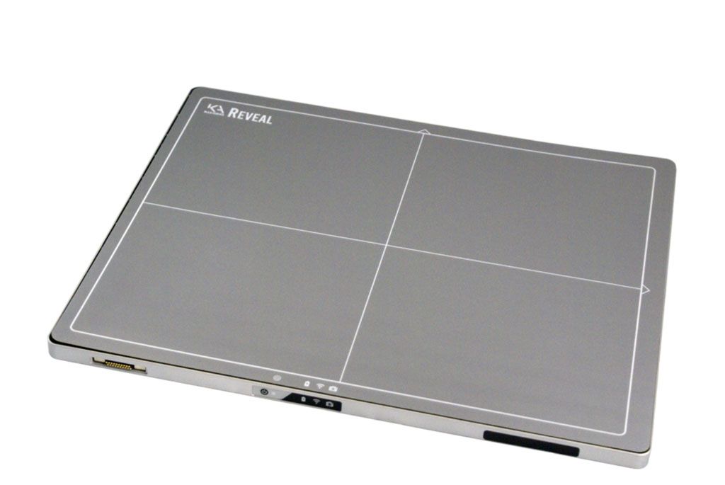 Imagen: El detector de pantalla plana Reveal Ray (Fotografía cortesía de KA Imaging)
