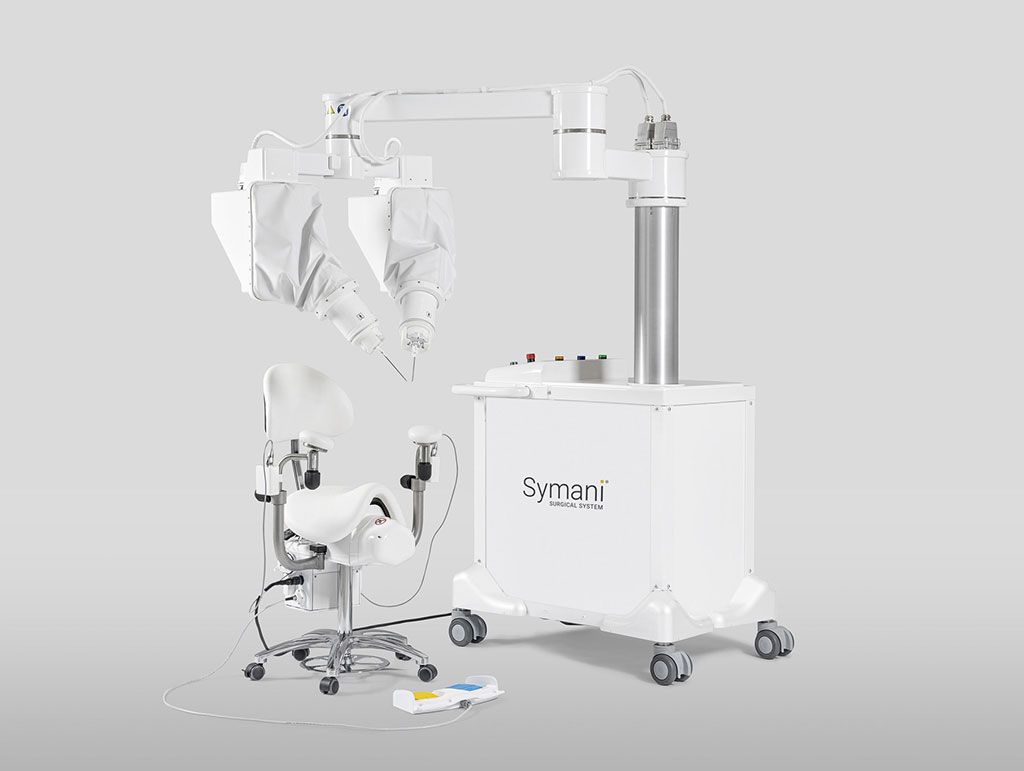 Imagen: El sistema quirúrgico Symani para microcirugía robótica (Fotografía cortesía de MMI)