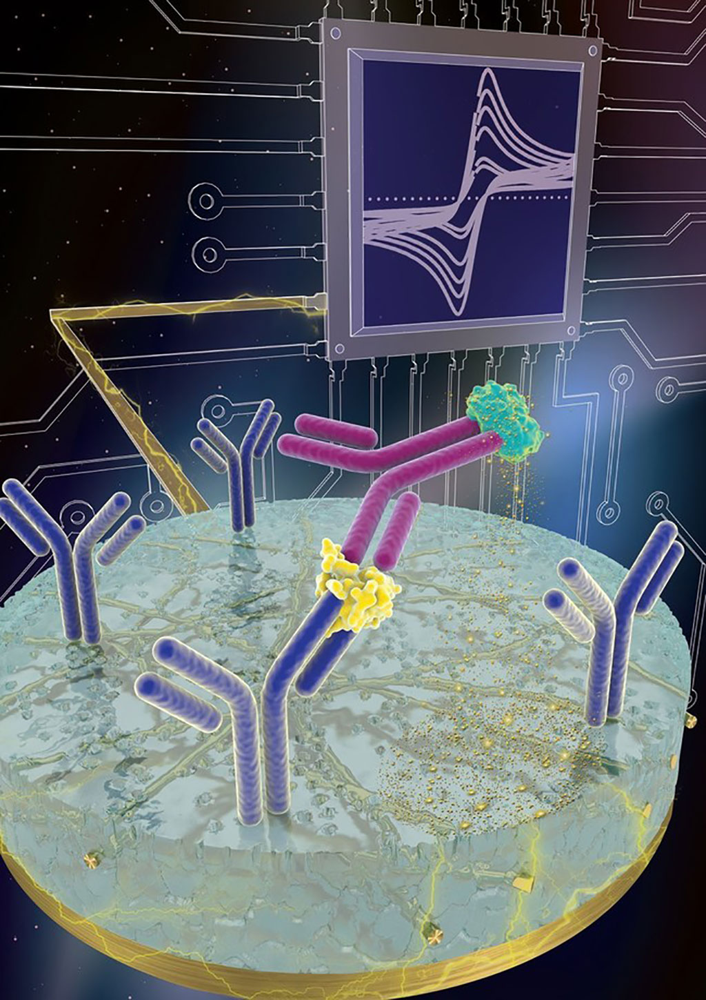 Imagen: La prueba imprimible de anticuerpos POC SARS-CoV-2 para la COVID-19 podría producir resultados en tiempo real (Fotografía cortesía del Instituto Wyss de la Universidad de Harvard)