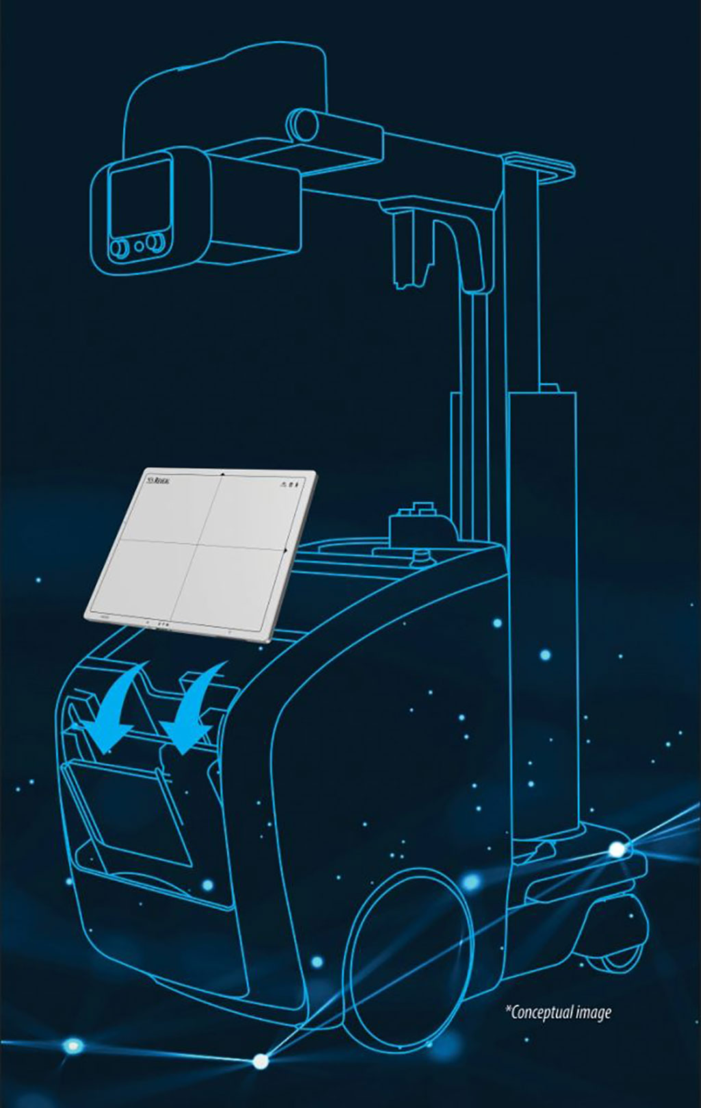Imagen: Imagen conceptual del primer sistema de rayos X de doble energía del mundo (Fotografía cortesía de KA Imaging) Imagen: Imagen conceptual del primer sistema de rayos X de doble energía del mundo (Fotografía cortesía de KA Imaging)