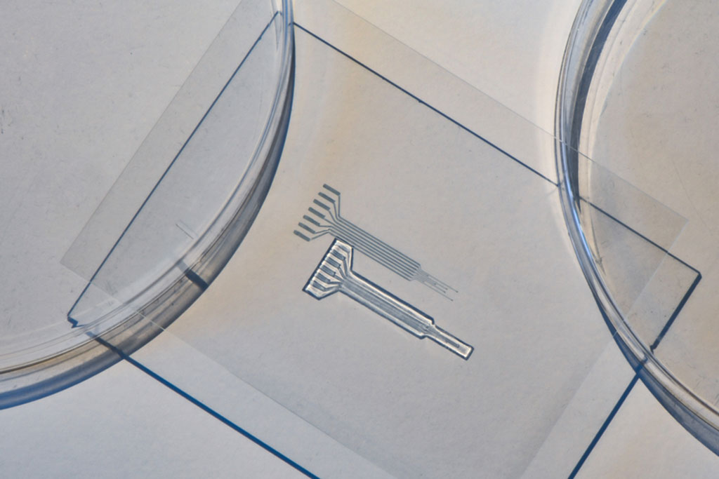 Imagen: Un nuevo material similar a la gelatina podría reemplazar los metales como interfaces eléctricas para marcapasos, implantes cocleares y otros implantes electrónicos (Fotografía cortesía del MIT)