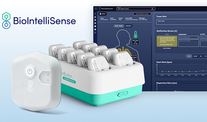 Imagen: El dispositivo portátil multipaciente BioButton para la monitorización continua de pacientes ha recibido la aprobación de la FDA (foto cortesía de BioIntelliSense)