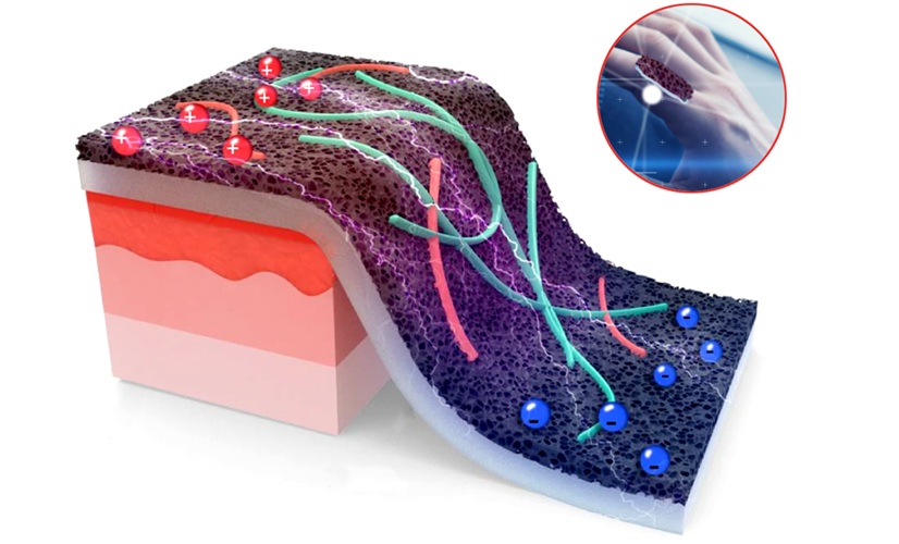 Imagen: El sensor flexible permite un mejor control de la cicatrización de heridas al proporcionar información más clara sobre la inflamación y la recuperación  (foto cortesía de Jennifer M. McCann/Penn State)