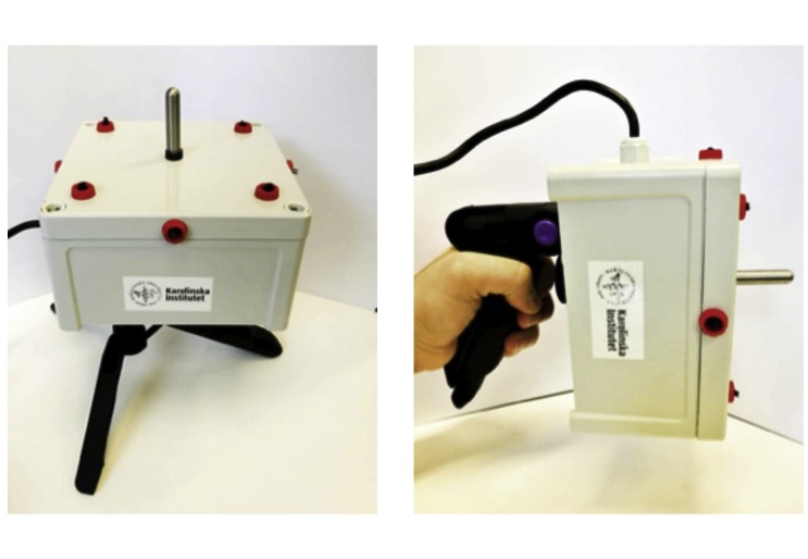 Imagen: el dispositivo TB Hotspot detectOR (THOR) puede recolectar aerosoles del aliento exhalado (Fotografía cortesía del Karolinska Institutet)