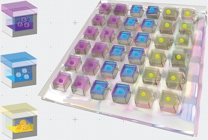 Imagen: el parche programable de administración de medicamentos está diseñado para transportar varios medicamentos diferentes que pueden liberarse en diferentes momentos (foto cortesía del MIT)