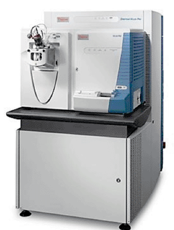 Imagen: El espectrómetro de masas de trampa iónica híbrido Orbitrap Velos Pro (Fotografía cortesía de Thermo Scientific).