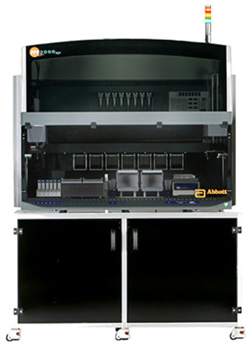 Imagen: La prueba IMDx HSV-1/2 ha sido diseñada para ser usada en el sistema totalmente automatizado m2000 (Fotografía cortesía de Abbott).