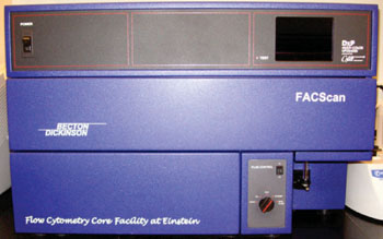 Imagen: El clasificador celular activado por fluorescencia, FACScan (Fotografía cortesía de BD).