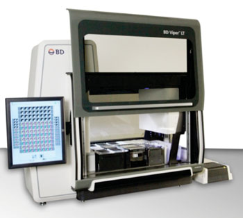 Imagen: El sistema BD Viper LT para las pruebas moleculares, totalmente integradas en un analizador de sobremesa (Fotografía cortesía de BD Diagnostics).