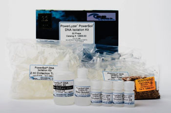Imagen B: El kit de aislamiento de ADN Powersoil (Fotografía cortesía de Mo Bio).