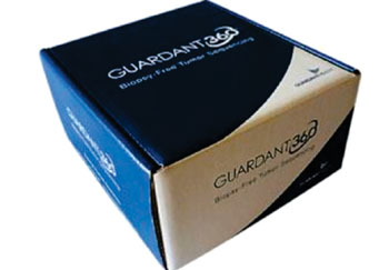 Imagen: El kit Guardant360 para la secuenciación de tejido sin biopsia para el cáncer (Fotografía cortesía de Guardant Health).