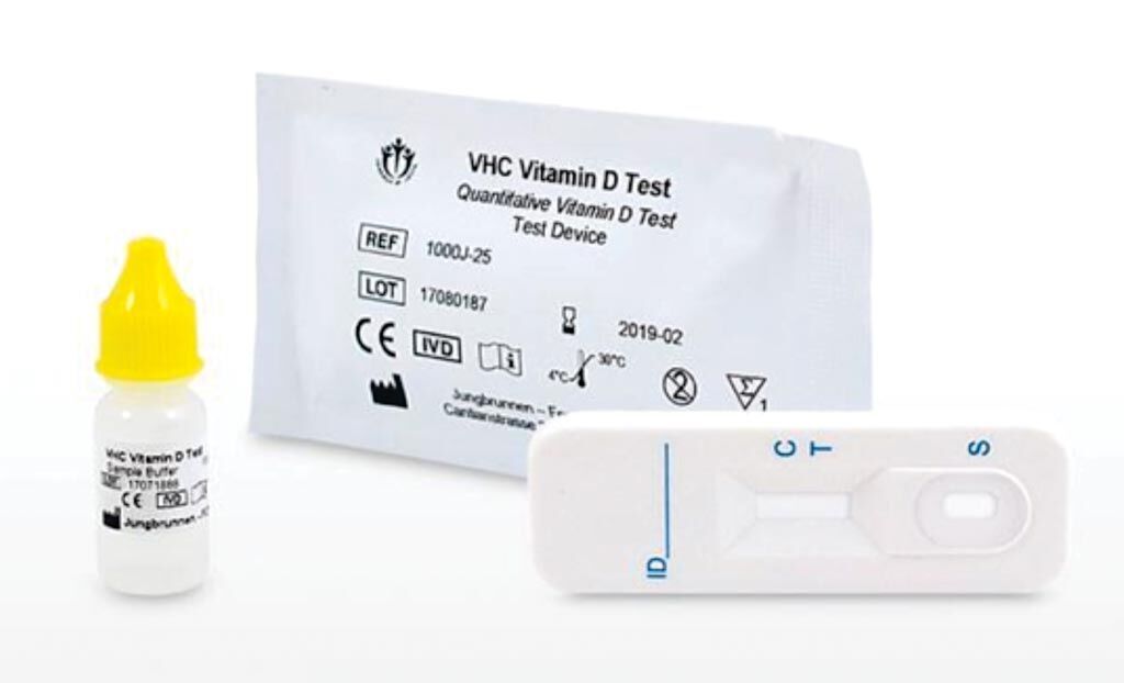 Imagen: La Prueba Cuantitativa de Vitamina D VHC es una prueba basada en inmunocromatografía, in vitro, de un paso, para los puntos de atención (Fotografía cortesía de Nouveau Health).