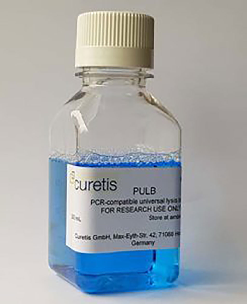 Imagen: Tampón de lisis universal compatible PULB para PCR (Fotografía cortesía de Curetis GmbH)