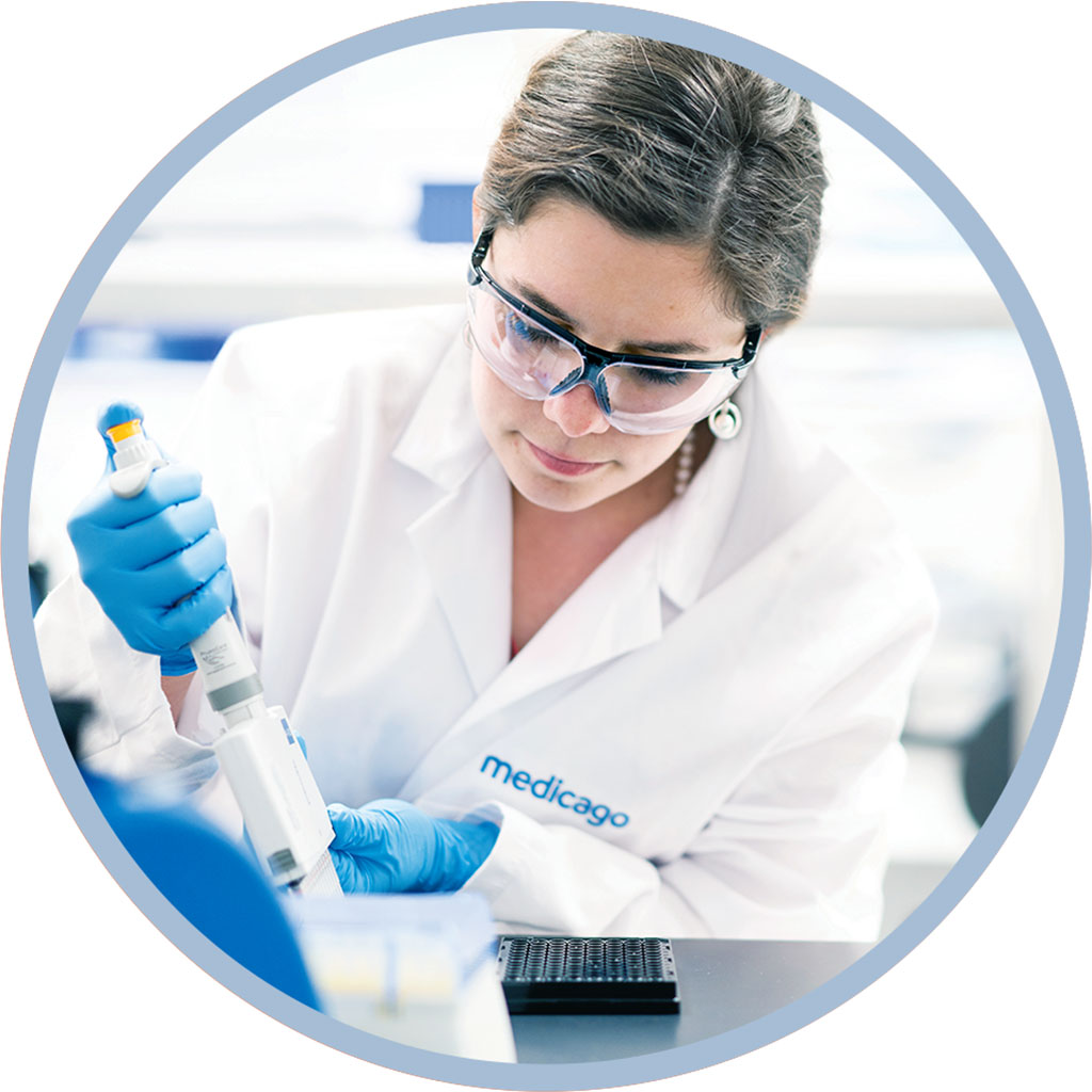 Imagen: La vacuna COVID-19 de Medicago combinada con el adyuvante de vacuna de GSK desencadena la respuesta inmune en todos los participantes del estudio (Fotografía cortesía de Medicago)Los resultados provisionales del ensayo clínico de fase 1 de la vacuna de origen vegetal de Medicago (Ciudad de Quebec, Canadá) para la COVID-19 demostraron que el 100% de los individuos desarrollaron una respuesta de anticuerpos prometedora después de dos dosis.
