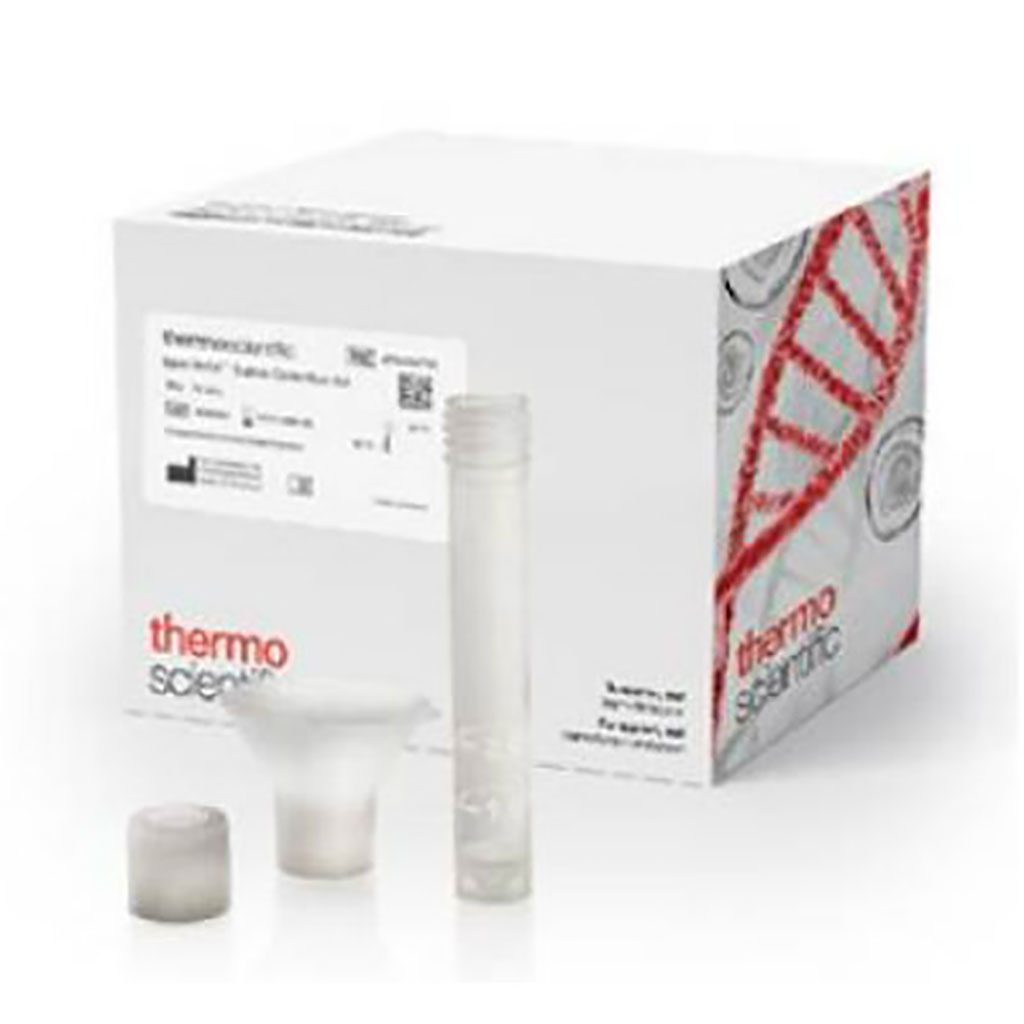 Imagen: Kit de recolección de saliva cruda, SpeciMax (Fotografía cortesía de Thermo Fisher Scientific Inc.)