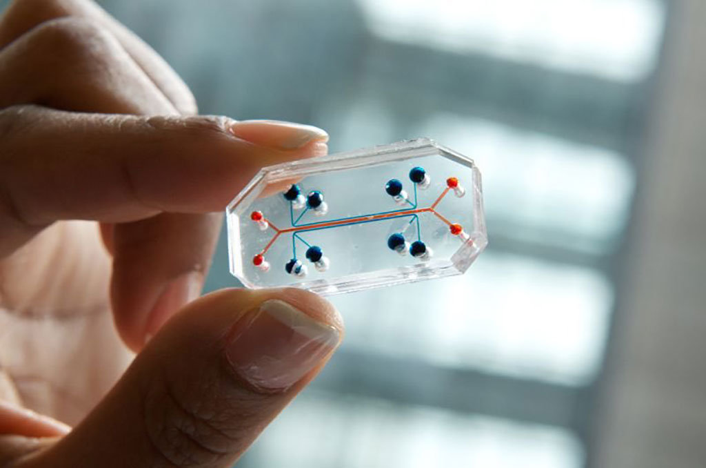 Imagen: El microchip de diagnóstico insertado debajo de la piel puede detectar la COVID-19 (Fotografía cortesía de DARPA)