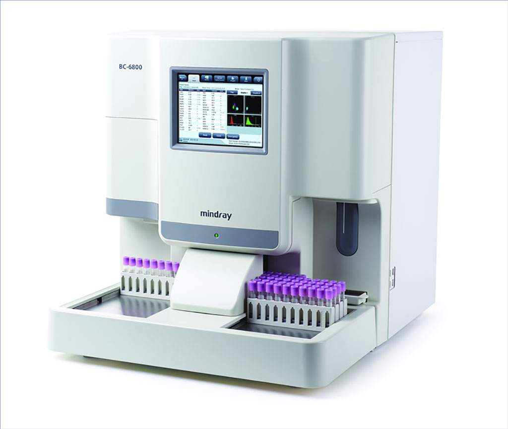 Imagen: El analizador de hematología Mindray BC-6800 (Fotografía cortesía de Shenzhen Mindray Bio-Medical Electronics)