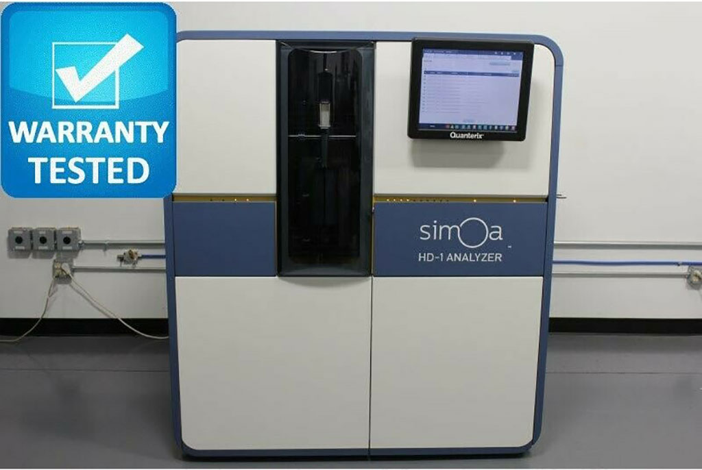 Imagen: El analizador Simoa HD-1 se utilizó para medir biomarcadores plasmáticos de demencia (Fotografía cortesía de Quanterix).