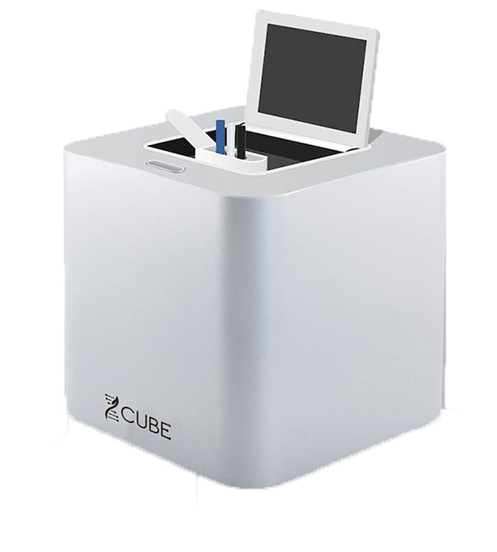Imagen: Genomadix Cube es un analizador molecular rápido, preciso y portátil que utiliza la misma tecnología de PCR que un laboratorio de servicio completo (Fotografía cortesía de Genomadix)