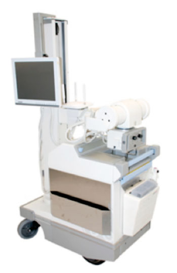 Imagen: La solución para modernización de los DX-D móviles les permitirá a los hospitales aplicar una manera fácil y asequible para actualizar sus sistemas móviles para rayos X de GE Healthcare, AMX 4 y 4 plus existentes, a la radiografía directa (Fotografía cortesía de Agfa HealthCare).