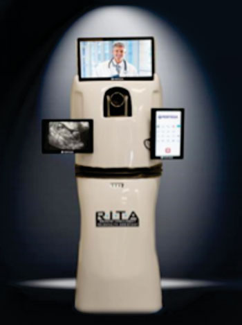 Imagen: Un asistente inteligente remoto para medicina a distancia (RITA) (Fotografía cortesía de PR Newswire).