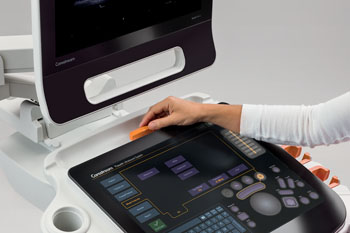Imagen B: El sistema para ecografía Touch (Fotografía cortesía de Carestream Health).