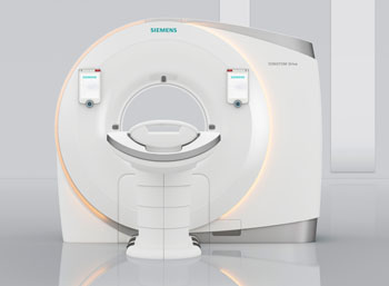 Imagen: El escáner de TC, SOMATOM Drive (Fotografía cortesía de Siemens Healthcare).