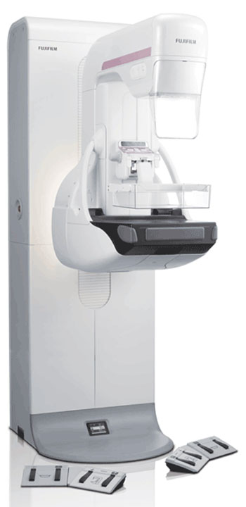 Imagen: La plataforma CAD está disponible en el sistema de mamografía digital, Aspire Cristalle (Fotografía cortesía de Fujifilm).