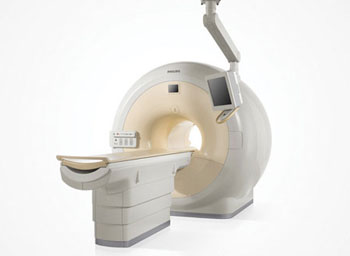 Imagen: El sistema de resonancia magnética Achieva 1,5-T, utilizado en el estudio (Fotografía cortesía de Philips Healthcare/RSNA).