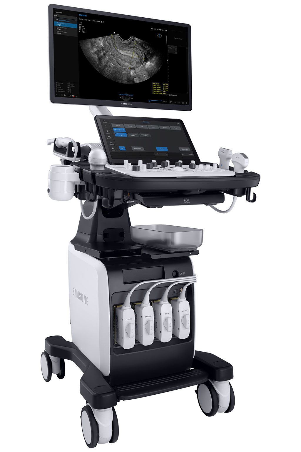 Imagen: El sistema de ultrasonido V7 ofrece una experiencia de diagnóstico multifacética (Fotografía cortesía de Samsung)