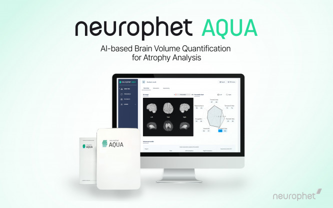 Imagen: Neurophet AQUA es un software de asistencia de diagnóstico de enfermedad cerebral degenerativa basado en IA (Fotografía cortesía de Neurophet)