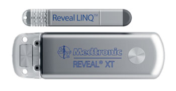 Image: The Medtronic Reveal LINQ ICM and the Reveal XT (Photo courtesy of Medtronic).