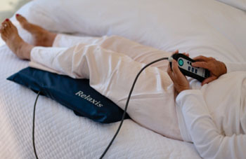 Image: The Relaxis restless legs syndrome device (Photo courtesy of Sensory Medical).