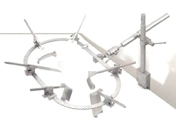 Image: The Bookwalter Retractor System (Photo courtesy of Symmetry Surgical).