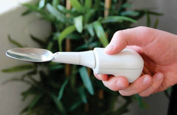 Image: The Lift Labs tremor-cancelling spoon (Photo courtesy of Lift Labs).