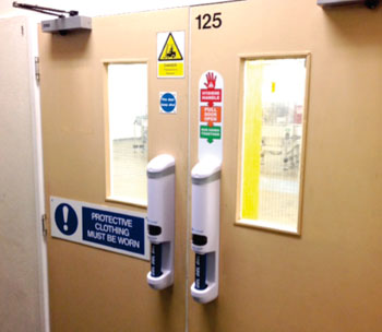 Image: A pair of Pure Hold Hygiene Handles (Photo courtesy of Purehold).